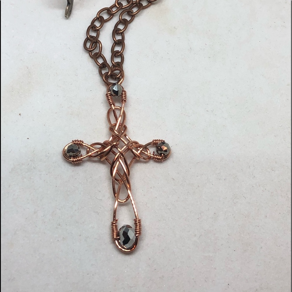 Handmade wire cross